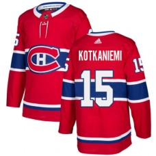 Men Adidas Montreal Canadiens #15 Jesperi Kotkaniemi Premier Red Home NHL Jersey