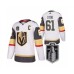 Men Vegas Golden Knights #61 Mark Stone White 2023 Stanley Cup Final Stitched Jersey