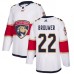 Men Adidas Florida Panthers #22 Troy Brouwer Authentic White Away NHL Jersey