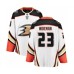 Men Anaheim Ducks #23 Chris Wideman Authentic White Away Fanatics Branded Breakaway Hockey Stitched Jersey