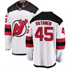 Men New Jersey Devils #45 Sami Vatanen Fanatics Branded White Away Breakaway NHL Jersey