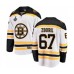 Men Boston Bruins #67 Jakub Zboril Authentic White Away Fanatics Branded Breakaway 2019 Stanley Cup Final Bound Hockey Jersey