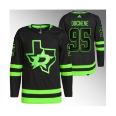 Men Dallas Stars #95 Matt Duchene Black Stitched Jersey