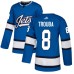 Men Adidas Winnipeg Jets #8 Jacob Trouba Authentic Blue Alternate NHL Jersey