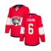 Men Florida Panthers #6 Anton Stralman Authentic Red Home Hockey Stitched Jersey