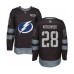 Men Tampa Bay Lightning #28 Luke Witkowski Authentic Black 1917-2017 100th Anniversary Hockey Stitched Jersey