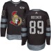 Men Adidas Ottawa Senators #89 Mikkel Boedker Authentic Black 1917-2017 100th Anniversary NHL Jersey