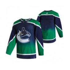 Men Vancouver Canucks Blank Green 2020-21 Reverse Retro Alternate Hockey Stitched Jersey