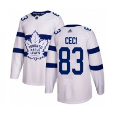 Men Toronto Maple Leafs #83 Cody Ceci Authentic White 2018 Stadium Series Hockey Stitched Jersey