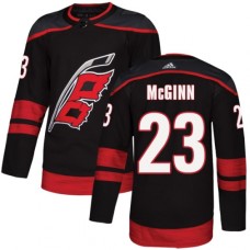 Men Adidas Carolina Hurricanes #23 Brock McGinn Premier Black Alternate NHL Jersey