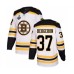 Men Boston Bruins #37 Patrice Bergeron Authentic White Away 2019 Stanley Cup Final Bound Hockey Jersey