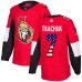 Men Adidas Ottawa Senators #7 Brady Tkachuk Authentic Red USA Flag Fashion NHL Jersey