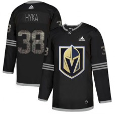 Men Adidas Vegas Golden Knights #38 Tomas Hyka Black Authentic Classic Stitched NHL Jersey