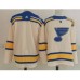 Men St Louis Blues Blank Cream 2022 Winter Classic Authentic Stitched Jersey