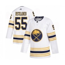 Men Buffalo Sabres #55 Rasmus Ristolainen Authentic White 50th Season Hockey Stitched Jersey