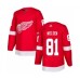 Men Detroit Red Wings #81 Frans Nielsen Authentic Red Home Hockey Stitched Jersey