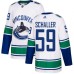 Men Adidas Vancouver Canucks #59 Tim Schaller Authentic White Away NHL Jersey