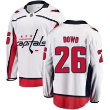 Men Washington Capitals #26 Nic Dowd Fanatics Branded White Away Breakaway NHL Jersey