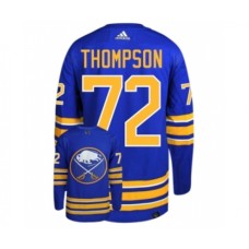 Men Buffalo Sabres #72 Tage Thompson Blue Stitched Jersey