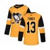 Men Pittsburgh Penguins #13 Brandon Tanev Authentic Gold Alternate Hockey Stitched Jersey