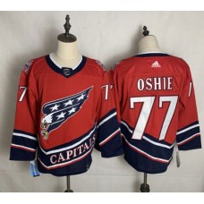 Men Washington Capitals #77 T.J. Oshie Red Authentic Classic Stitched Jersey