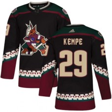 Men Adidas Arizona Coyotes #29 Mario Kempe Premier Black Alternate NHL Jersey