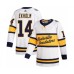 Men Nashville Predators #14 Mattias Ekholm Authentic White 2020 Winter Classic Hockey Stitched Jersey