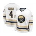 Men Buffalo Sabres #4 Zach Bogosian Fanatics Branded White 50th Season Breakaway Hockey Stitched Jersey