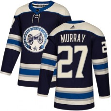 Men Adidas Columbus Blue Jackets #27 Ryan Murray Authentic Navy Blue Alternate NHL Jersey