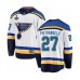 Men St. Louis Blues #27 Alex Pietrangelo Fanatics Branded White Away Breakaway 2019 Stanley Cup Champions Hockey Jersey