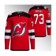 Men New Jersey Devils #73 Tyler Toffoli Red Stitched Jersey