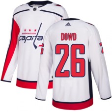 Men Adidas Washington Capitals #26 Nic Dowd Authentic White Away NHL Jersey