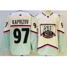 Men Minnesota Wild #97 Kirill Kaprizov White 2023 All Star Authentic Stitched Jersey