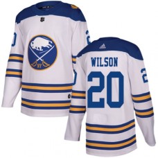 Men Adidas Buffalo Sabres #20 Scott Wilson Authentic White 2018 Winter Classic NHL Jersey