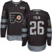 Men Adidas Philadelphia Flyers #26 Christian Folin Authentic Black 1917-2017 100th Anniversary NHL Jersey