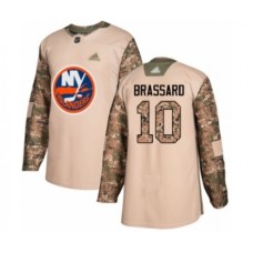 Men New York Islanders #10 Derick Brassard Authentic Camo Veterans Day Practice Hockey Stitched Jersey