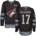 Men Adidas Arizona Coyotes #17 Alex Galchenyuk Black 1917-2017 100th Anniversary Stitched NHL Jersey