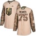 Men Adidas Vegas Golden Knights #75 Ryan Reaves Authentic Camo Veterans Day Practice NHL Jersey