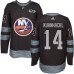 Men Adidas New York Islanders #14 Tom Kuhnhackl Authentic Black 1917-2017 100th Anniversary NHL Jersey