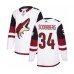 Men Arizona Coyotes #34 Carl Soderberg Authentic White Away Hockey Stitched Jersey