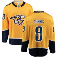 Men Nashville Predators #8 Kyle Turris Fanatics Branded Gold Home Breakaway NHL Jersey