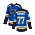 Men St. Louis Blues #77 Pierre Turgeon Authentic Royal Blue Home 2019 Stanley Cup Final Bound Hockey Jersey