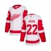 Men Adidas Detroit Red Wings #22 Wade Megan Authentic White Away NHL Jersey