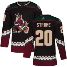 Men Adidas Arizona Coyotes #20 Dylan Strome Authentic Black Alternate NHL Jersey