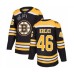 Men Boston Bruins #46 David Krejci Authentic Black Home 2019 Stanley Cup Final Bound Hockey Jersey