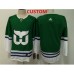 Men Hartford Whalers Custom Blank Green Adidas Stitched Jersey