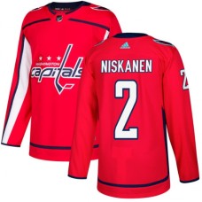 Men Adidas Washington Capitals #2 Matt Niskanen Premier Red Home NHL Jersey