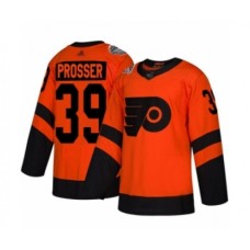 Men Philadelphia Flyers #39 Nate Prosser Authentic Orange 2019 Stadium Series Hockey Stitched Jersey