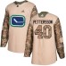 Men Adidas Vancouver Canucks #40 Elias Pettersson Camo Authentic 2017 Veterans Day Stitched NHL Jersey