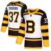 Men Adidas Boston Bruins #37 Patrice Bergeron Authentic White 2019 Winter Classic NHL Jersey